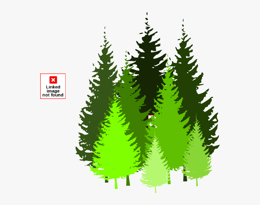 Trees Pine Tree Silhouette Kid Transparent Image Clipart - Pine Trees Clip Art, HD Png Download, Free Download