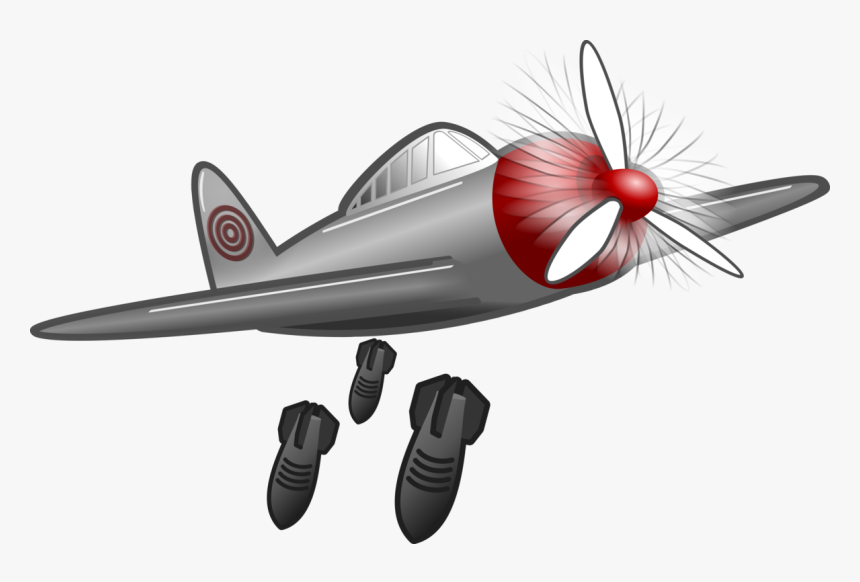 Air Travel,fish,automotive Design - Plane Dropping Bombs Clipart, HD Png Download, Free Download