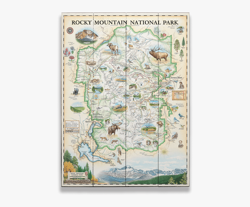 Rocky Mountains National Parks Map, HD Png Download, Free Download