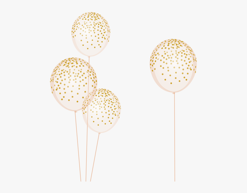 Clip Art Baloon Vector - Gold Balloons Transparent Background, HD Png Download, Free Download