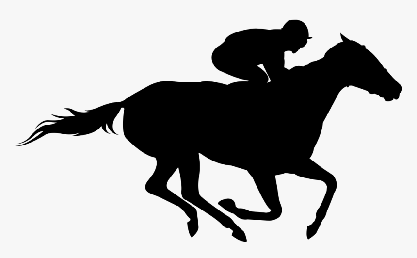 Horse Racing The Kentucky Derby Clip Art - Dogs Playing Silhouette Png, Transparent Png, Free Download
