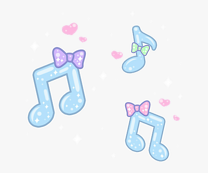#musicnote #music #pastel #kawaii - Kawaii Cute Music Notes, HD Png Download, Free Download