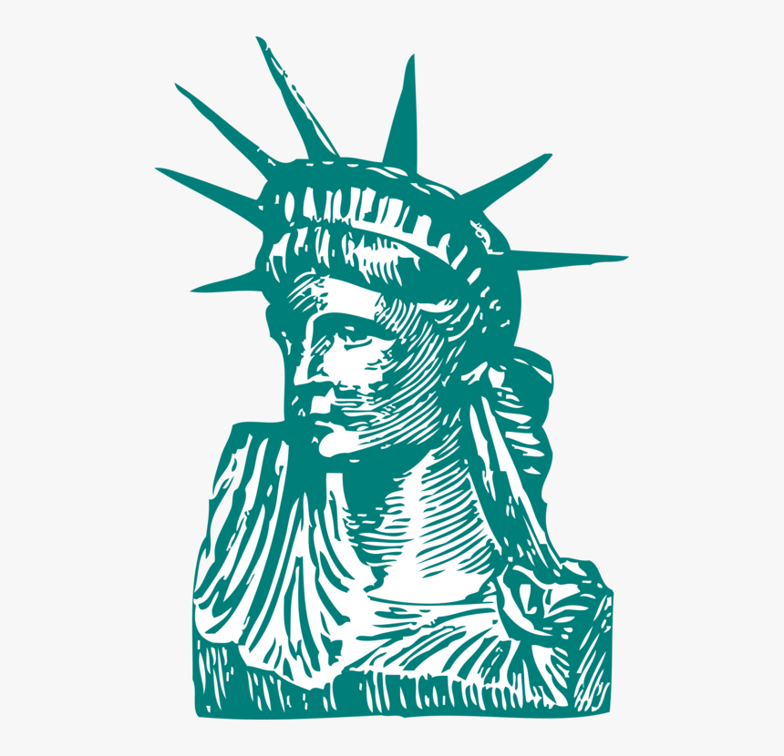 Statue Of Liberty, Liberty, Statue, New York, Manhattan - Statue Of Liberty Illustration, HD Png Download, Free Download