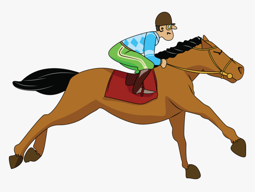English Riding,pony,livestock - Horse Race Clip Art, HD Png Download, Free Download