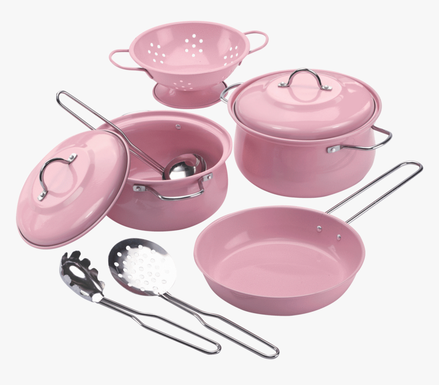 Toy Pots & Pans, Pink - Pink Kitchen Utensils Play, HD Png Download, Free Download