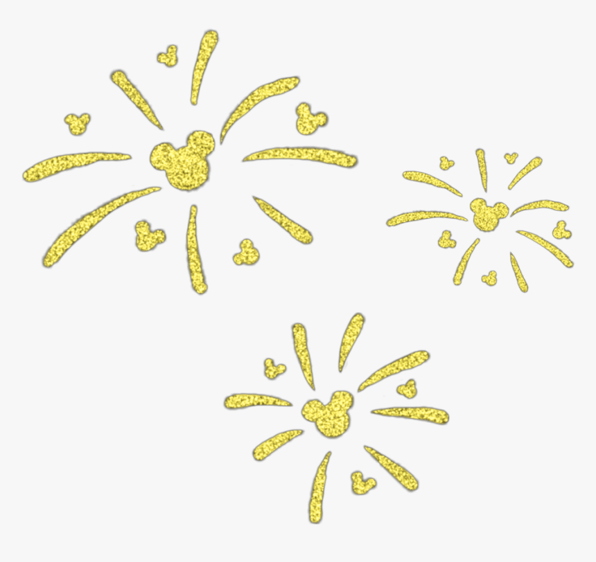 Gold Disney Fireworks, HD Png Download, Free Download