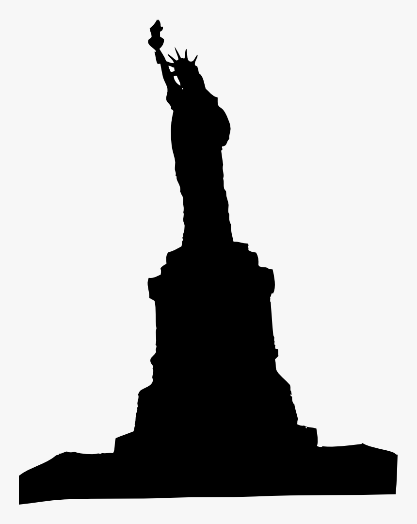 Statue Of Liberty - Statue Of Liberty Silhouette Png, Transparent Png, Free Download