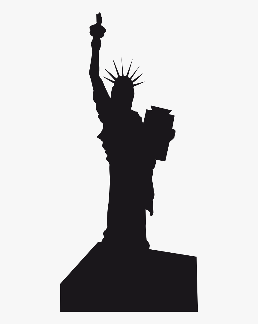 Statue Of Liberty Silhouette Png - Statue Of Liberty Art Simple, Transparent Png, Free Download