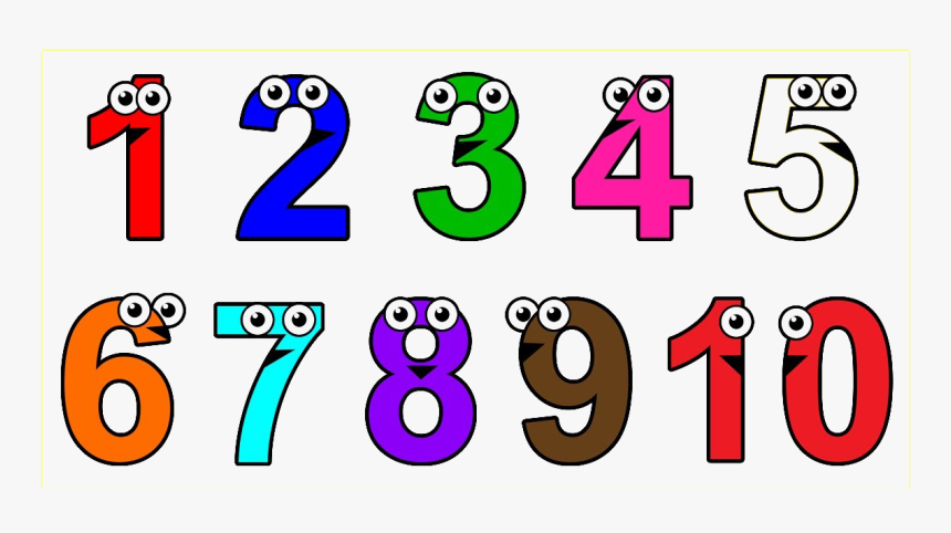 1 To 10 Numbers Background Png, Transparent Png, Free Download