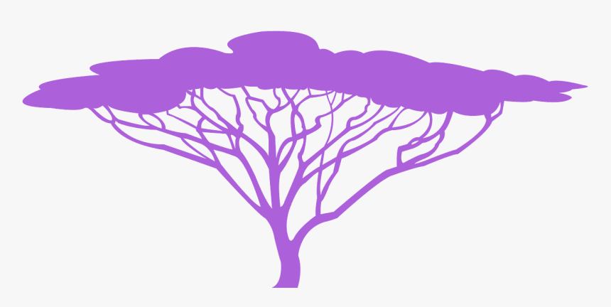 Acacia Tree Silhouette Png, Transparent Png, Free Download