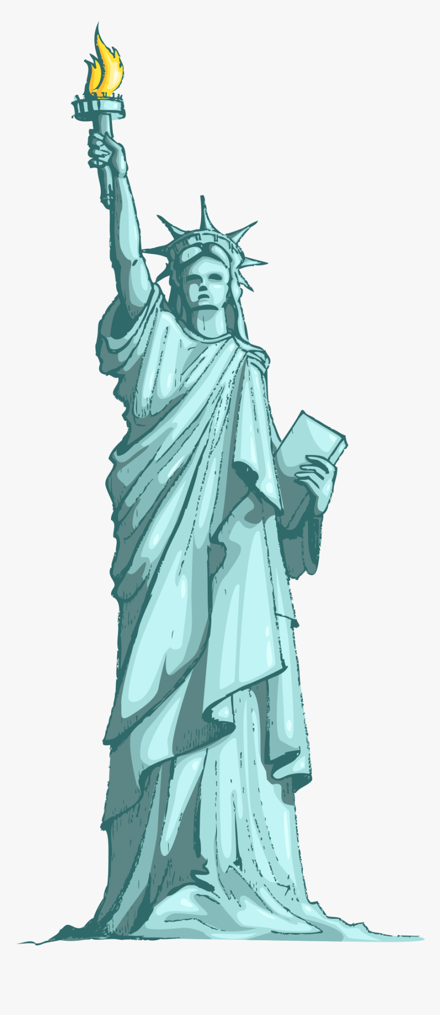 Clip Art Statue Of Liberty Png, Transparent Png, Free Download