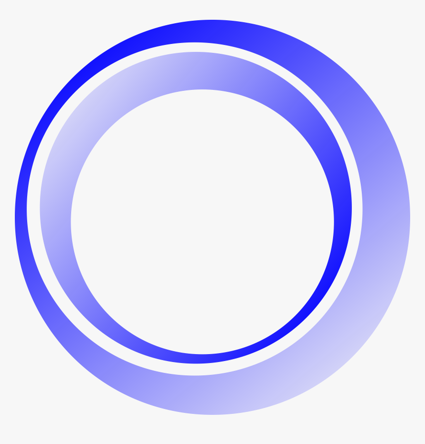 3d Blue Circle Png - Abstract Circle Border Png, Transparent Png, Free Download