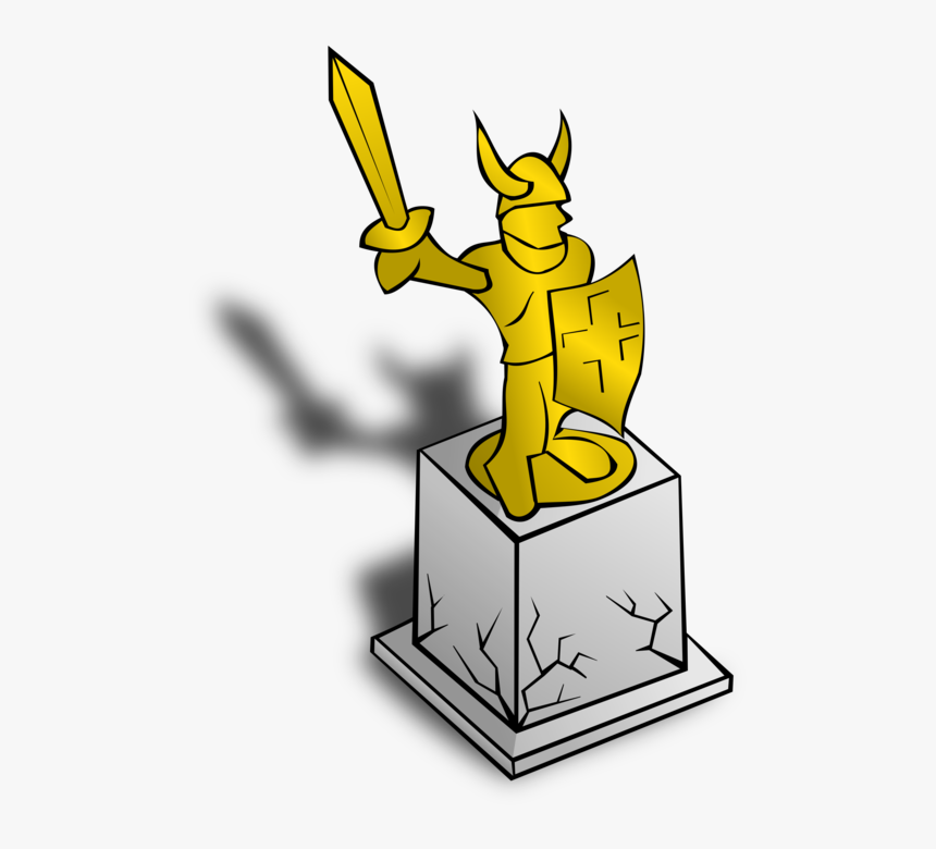 Angle,material,yellow - Statue Clip Art, HD Png Download, Free Download
