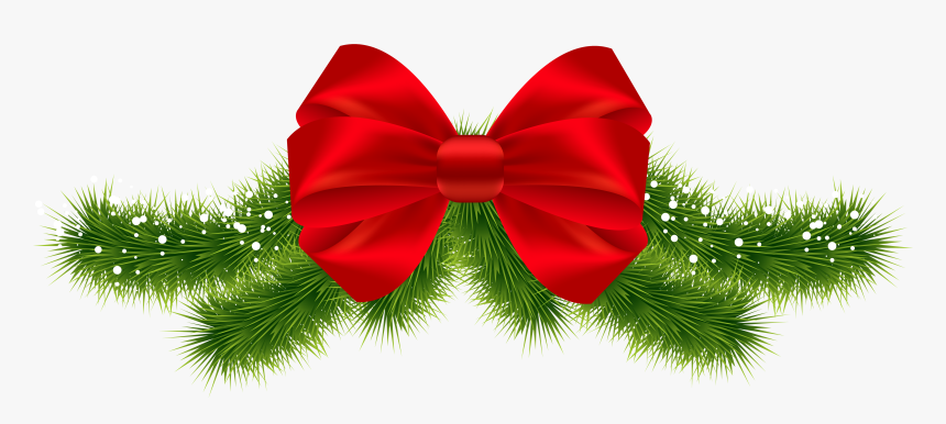 Transparent Bow Png Transparent - Green Christmas Bow Png, Png Download, Free Download