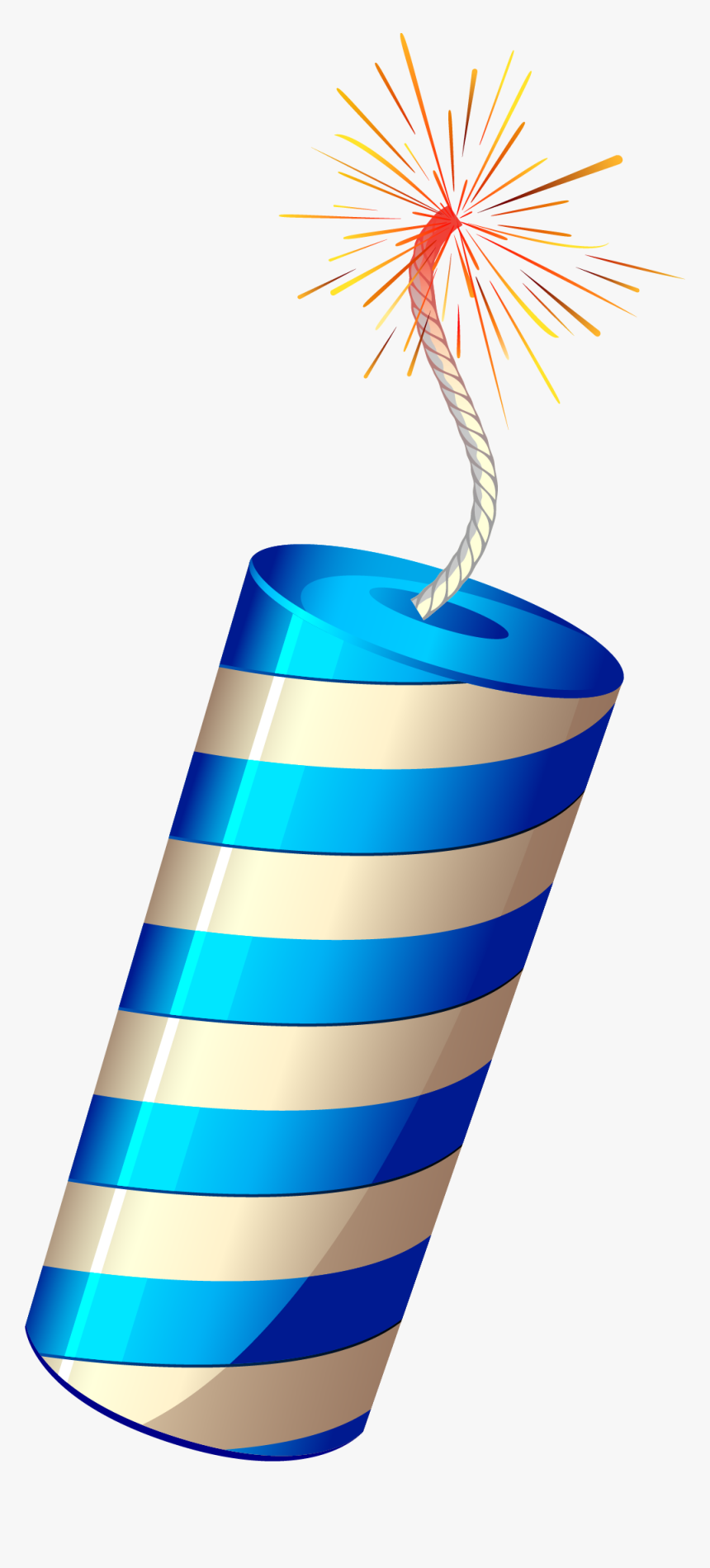 Cartoon Blue Firecracker Png Download - Cartoon Firecrackers Png, Transparent Png, Free Download