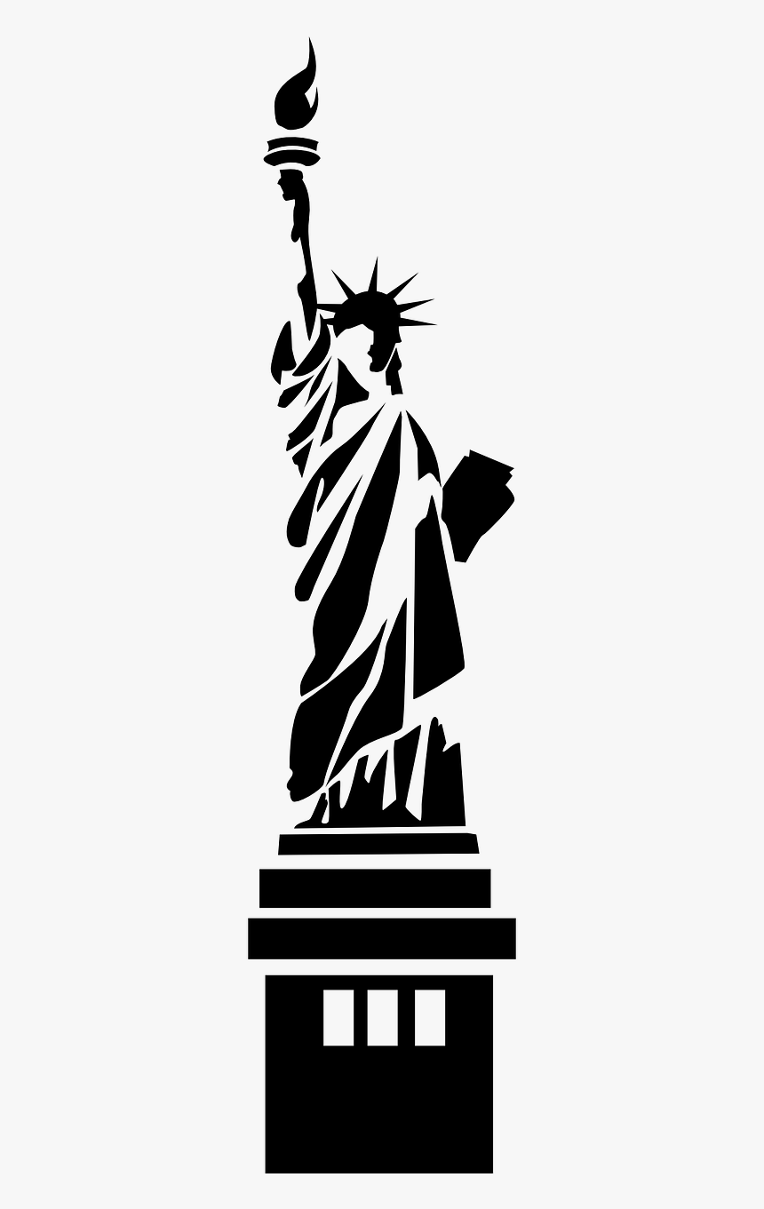 Psychology Today - Stencil Statue Of Liberty, HD Png Download, Free Download