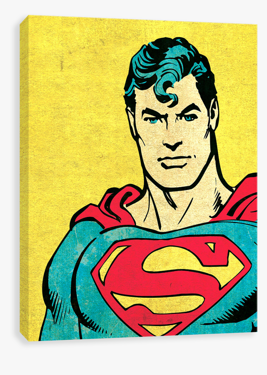 Superman Character Crop - Superman Cartoon Face Drawing, HD Png Download -  kindpng