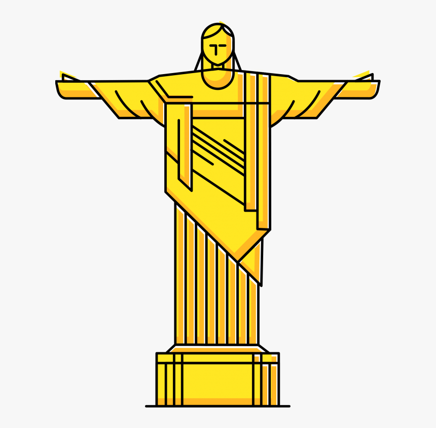 Rio The Statue Of Christ Clipart Png Image Free Download - Template Rio De Janeiro, Transparent Png, Free Download