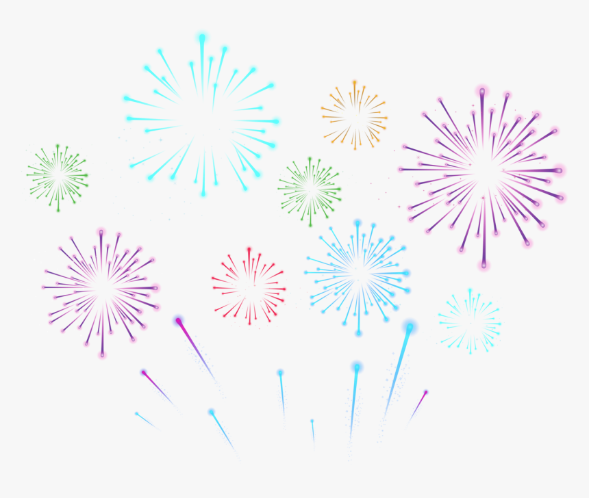 Transparent Firecracker Clipart Free - Transparent Background Fireworks Clipart, HD Png Download, Free Download