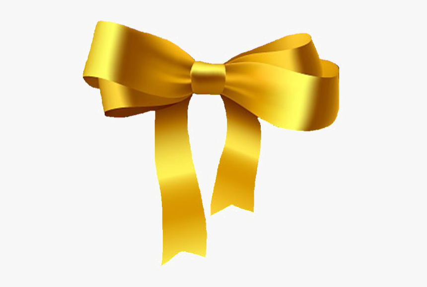 Golden Ribbon Png Pic - Gold Ribbon Png, Transparent Png, Free Download