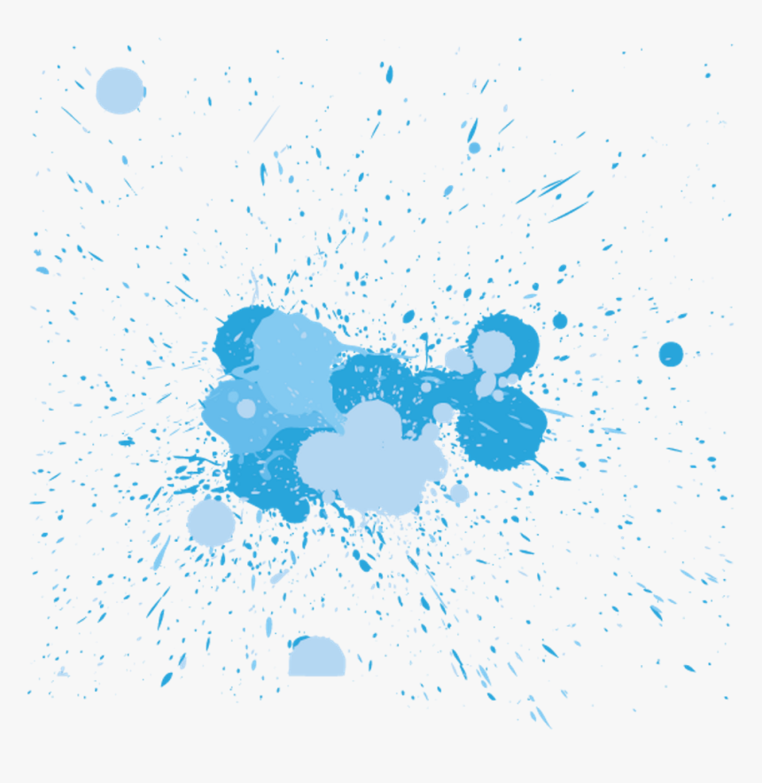 Splatter Paint Paintsplatter Rainbow Colorful Colors - Blue Paint Splatter Png Transparent, Png Download, Free Download