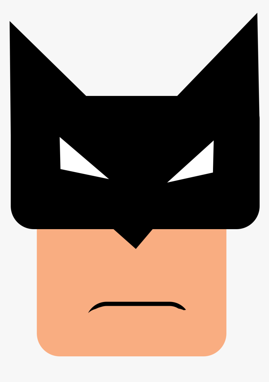 Batman Face Png - Cartoon, Transparent Png - kindpng