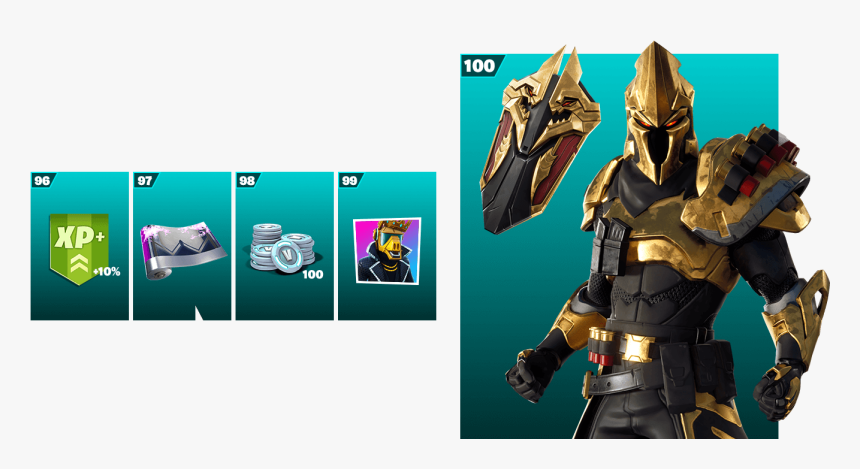 Fortnite Season X Battle Pass Skins Tier 100, HD Png Download, Free Download