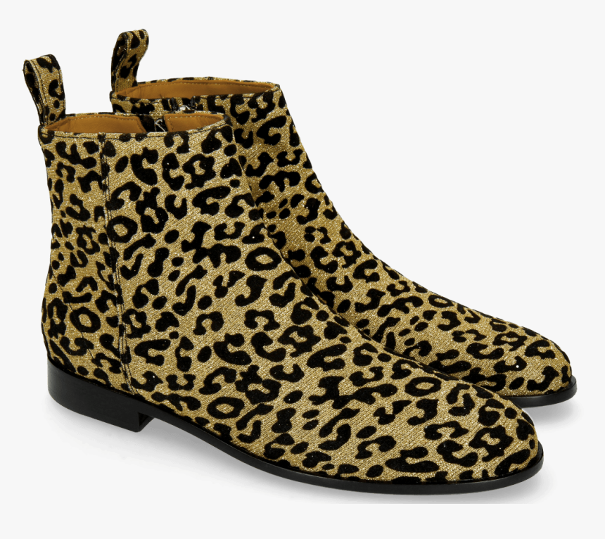 Ankle Boots Susan 43 Leo Glitter Gold - Chelsea Boot, HD Png Download, Free Download