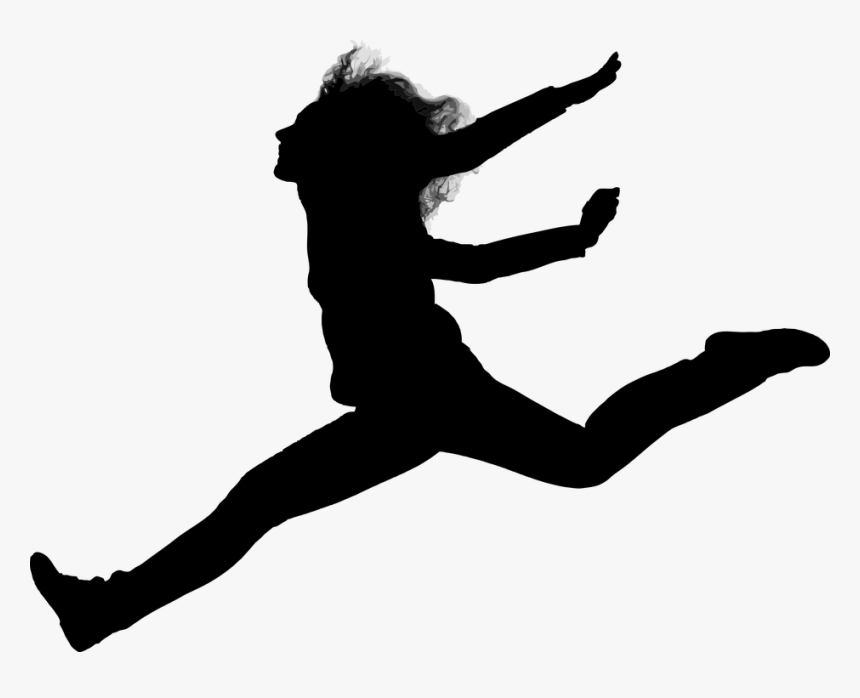 person jumping silhouette