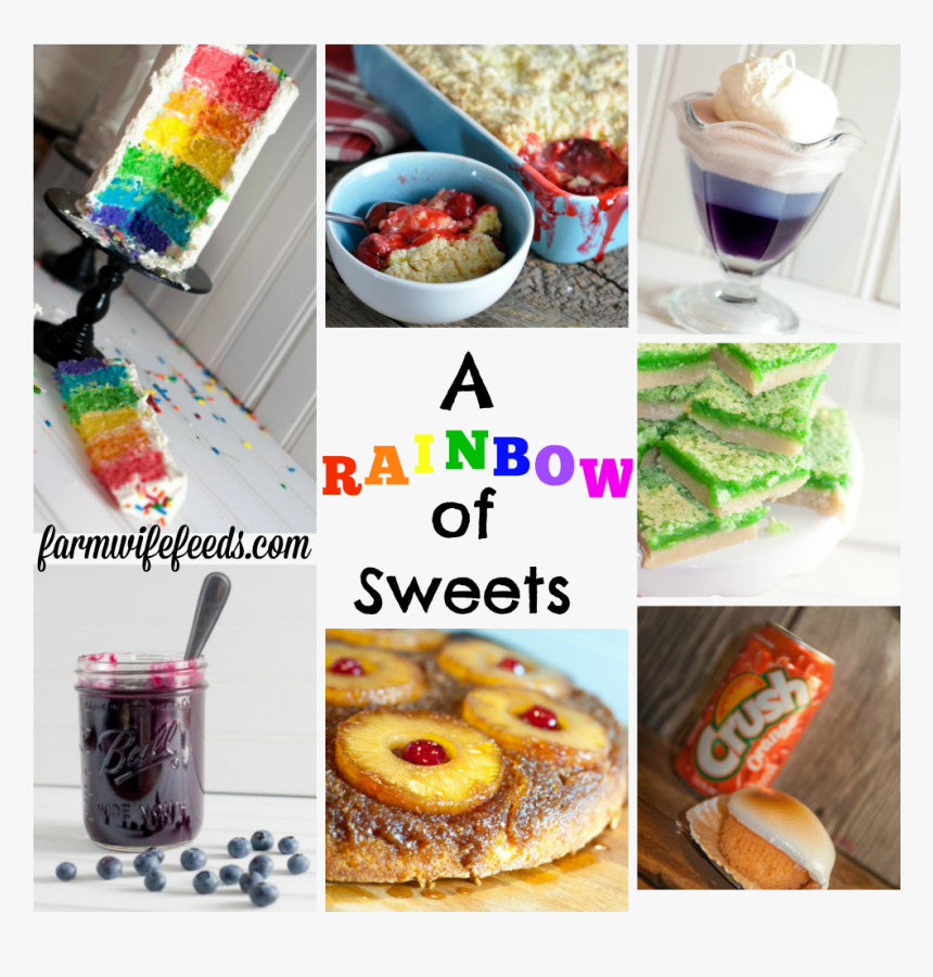 A Rainbow Of Sweets From Farmwife Feeds To Celebrate - Custard Tart, HD Png Download, Free Download