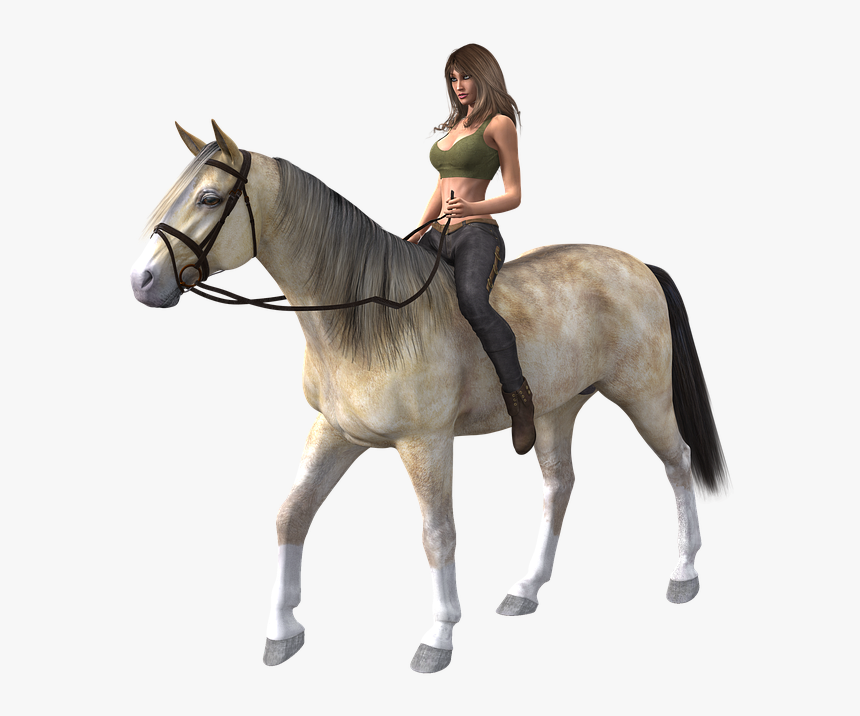 Dressage - Girl Riding Horse Png, Transparent Png, Free Download