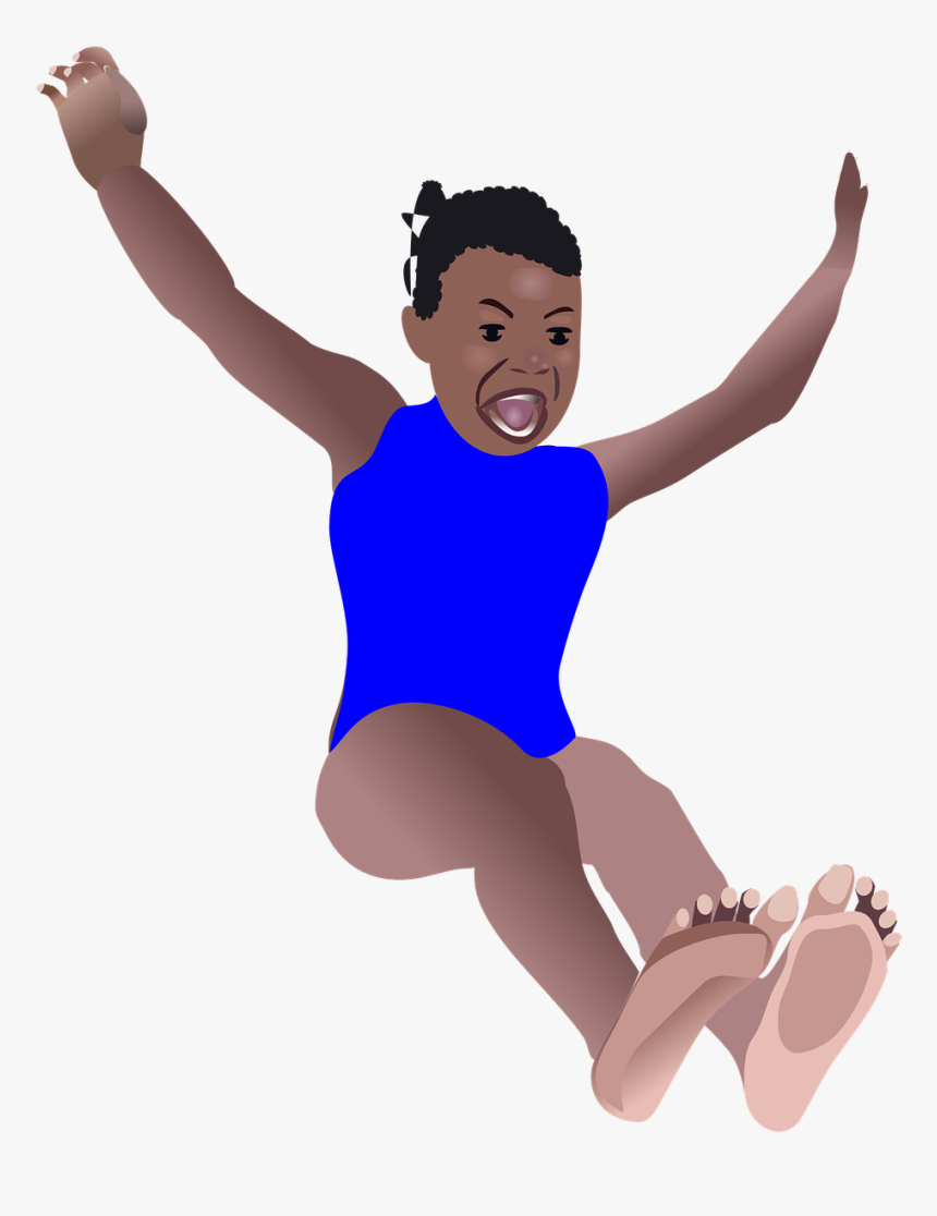 Girl Slide Swimming Pool Free Picture - Triple Jump, HD Png Download, Free Download