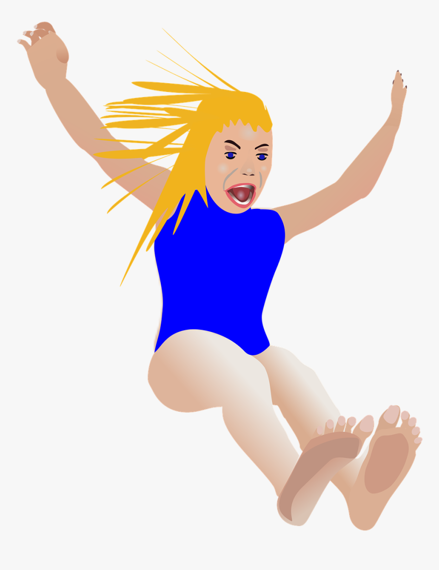 Girl Slide Swimming Pool Free Picture - Swimming Png, Transparent Png, Free Download