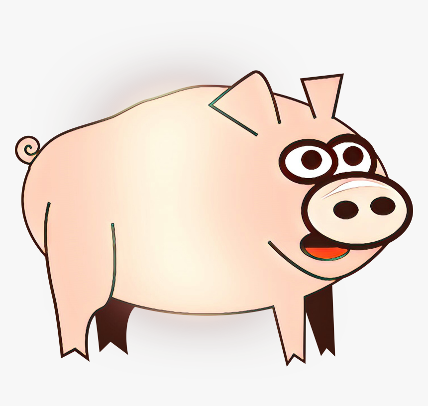 Pig, Pig Smoking, Cattle, Domestic Pig, Cartoon Png - Cartoon, Transparent Png, Free Download