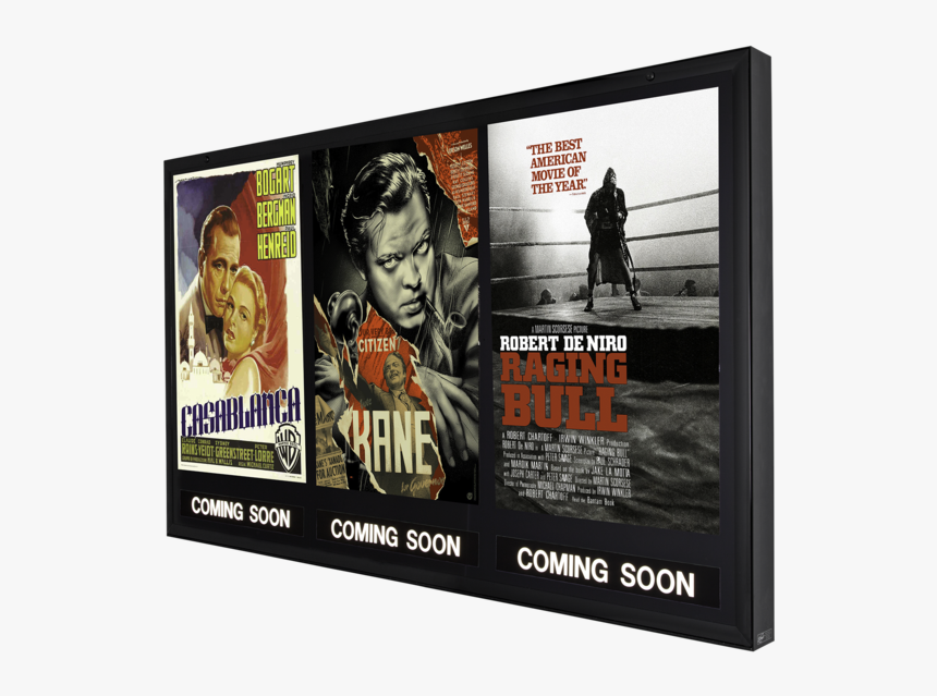 Door Mounted Triple Opening Led Poster Case , Png Download - Raging Bull Dvd Cover, Transparent Png, Free Download