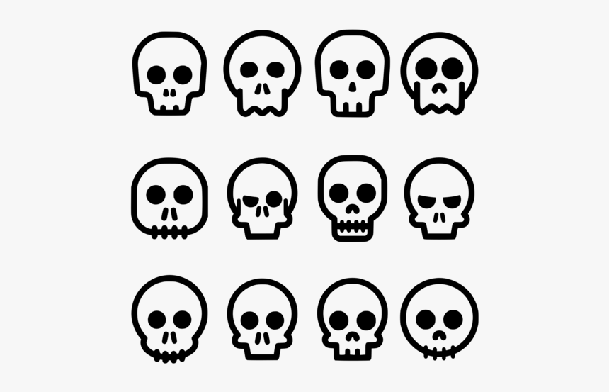 Emoticon,head,skull - Skull Comic, HD Png Download, Free Download