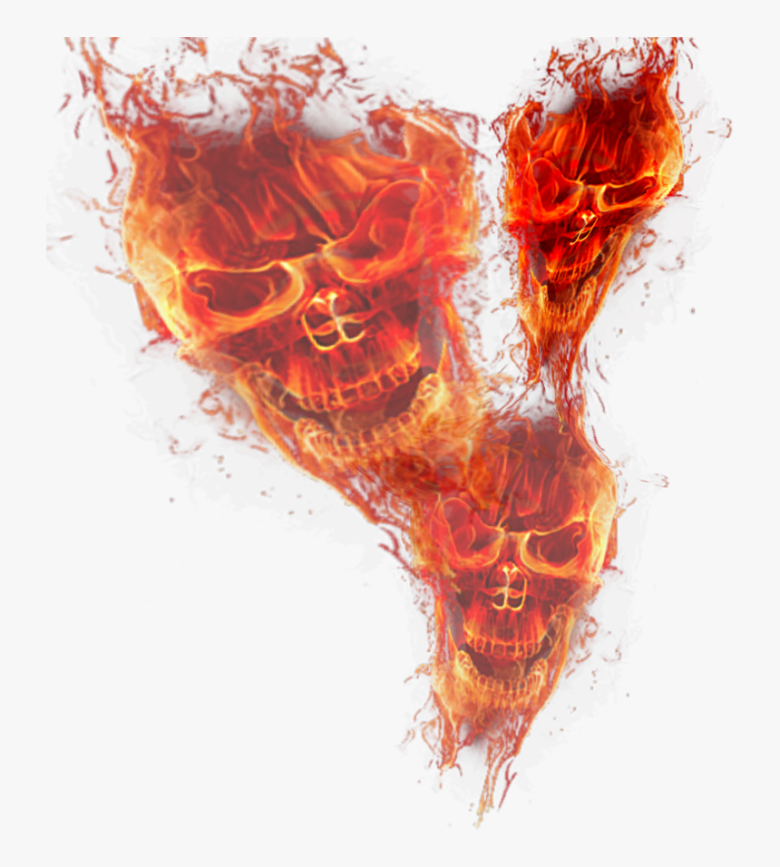 Thumb Image - Transparent Fire Skulls Png, Png Download, Free Download