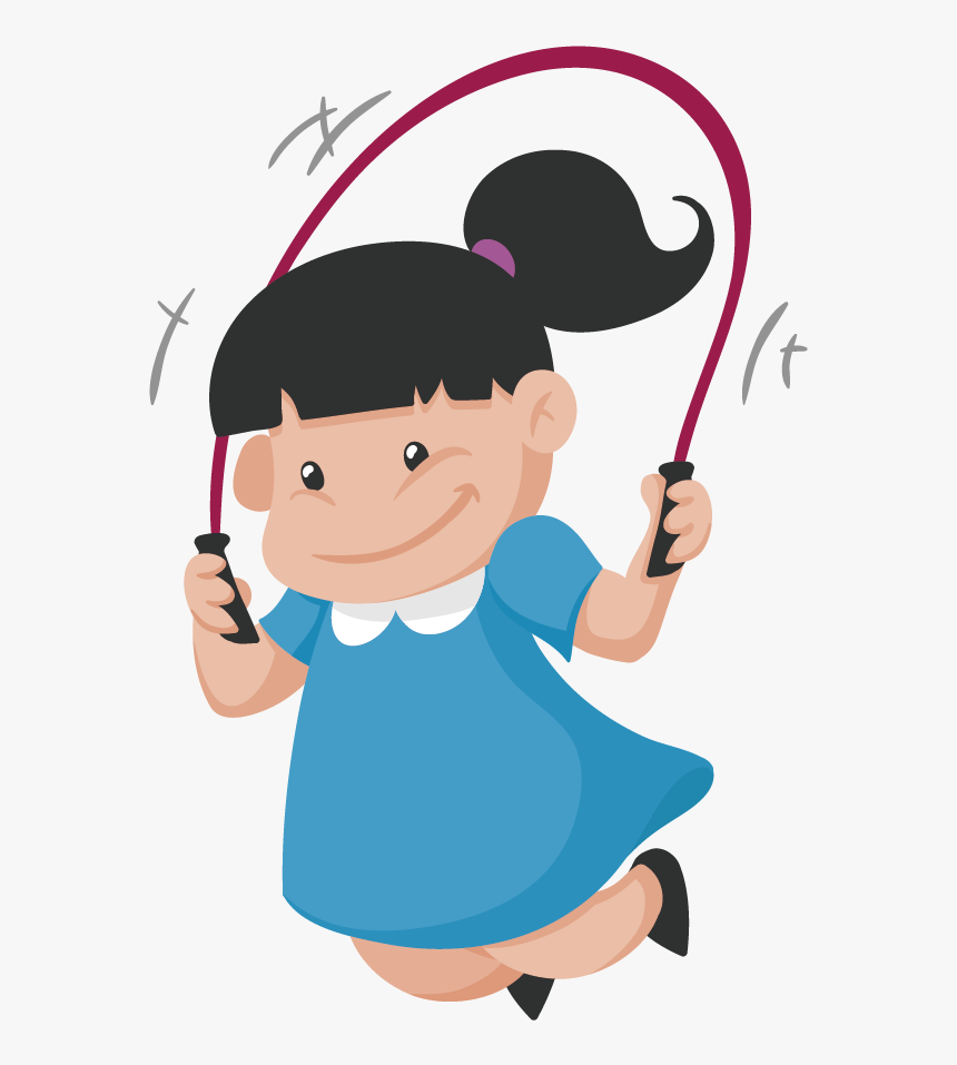 Euclidean Vector Skipping Rope Child - Skipping Clipart Free Transparent, HD Png Download, Free Download