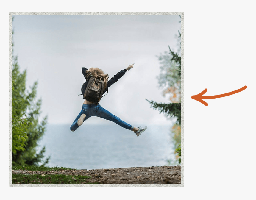 Girl Jumping Arrow - Life Is Too Short To Bring Bad Vibes, HD Png Download, Free Download