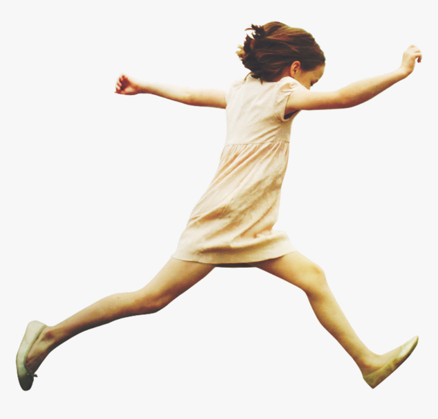 Картинка девочка бежит для детей на прозрачном фоне