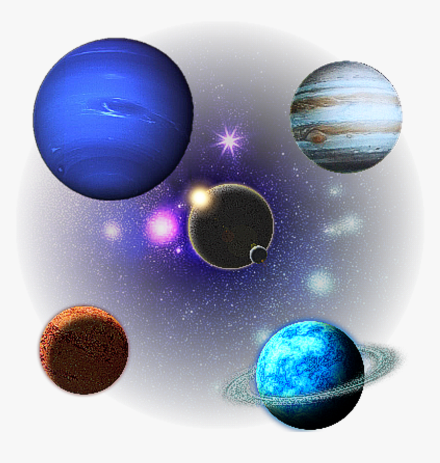 Planet Stars Sticker By - Transparent Planets Clipart, HD Png Download, Free Download