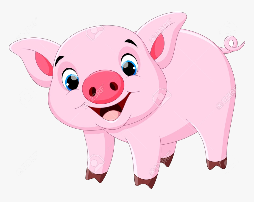 Pig Clipart Cartoon - Pig Clipart, HD Png Download, Free Download