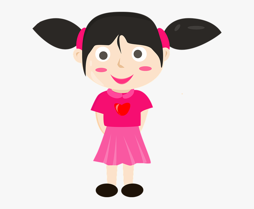 Lady, Cartoon, Vector, Kids - Gambar Anak Perempuan Clip Art, HD Png Download, Free Download