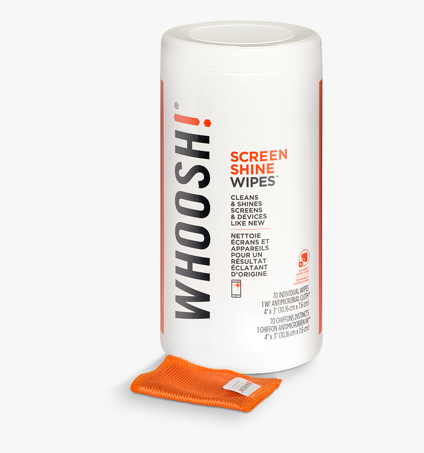 Whoosh Screen Shine Wipes - Whoosh Screen Cleaner Wipes, HD Png Download, Free Download