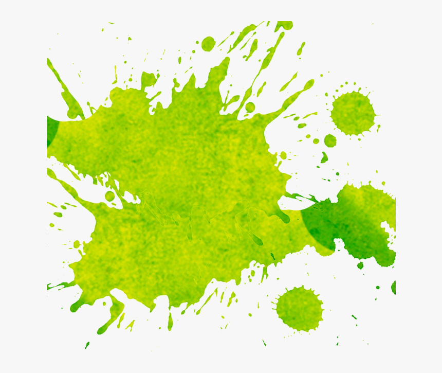 Splash Watercolor Green Png , Png Download - Green Colour Splash Png, Transparent Png, Free Download