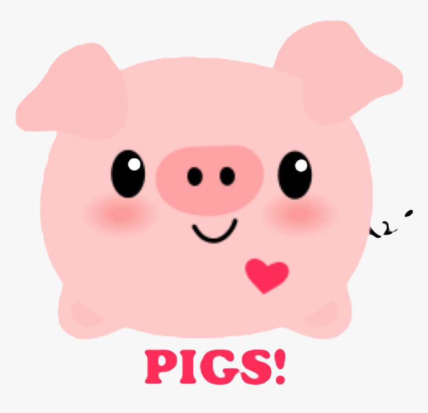 Pork Clipart Dirty Pig - Kawaii Pigs Png, Transparent Png, Free Download