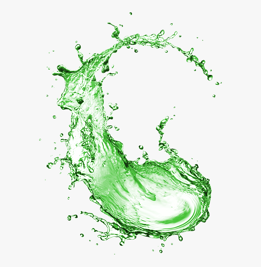Water Splash Transparent Background , Png Download - Green Apple Splash Png, Png Download, Free Download