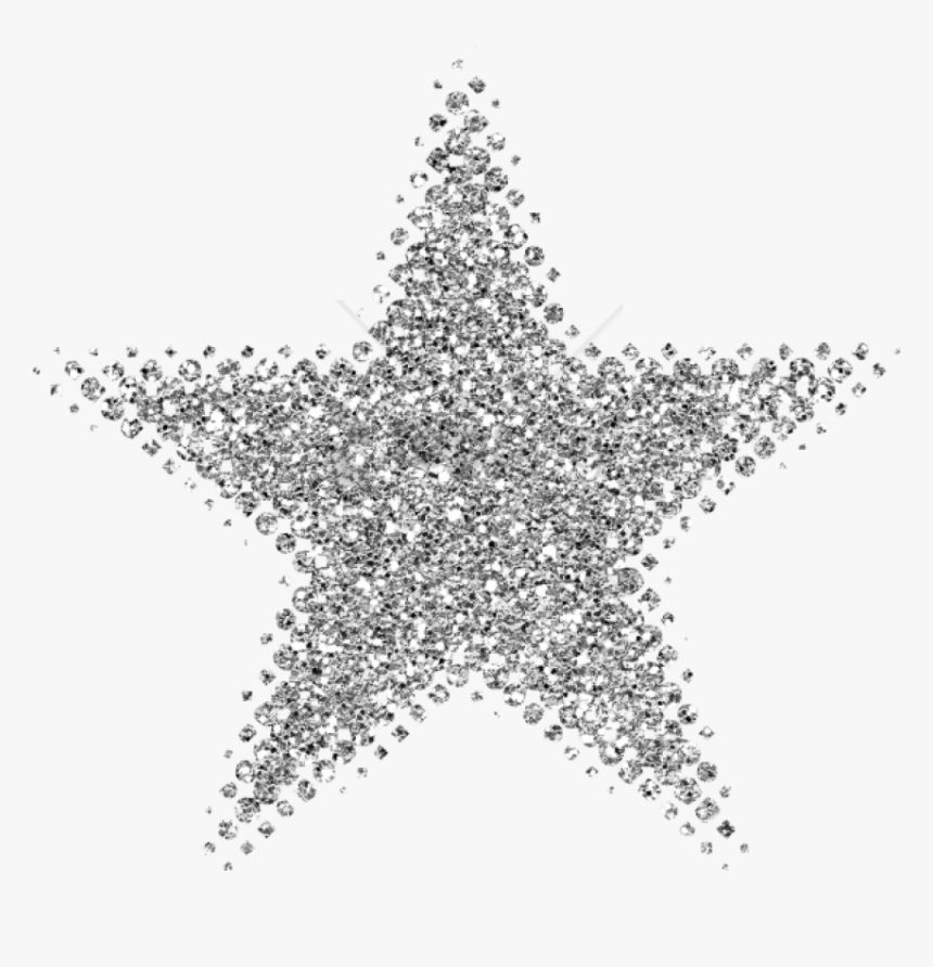 White Star Png Transparent Background- - Glitter Star Transparent Background, Png Download, Free Download