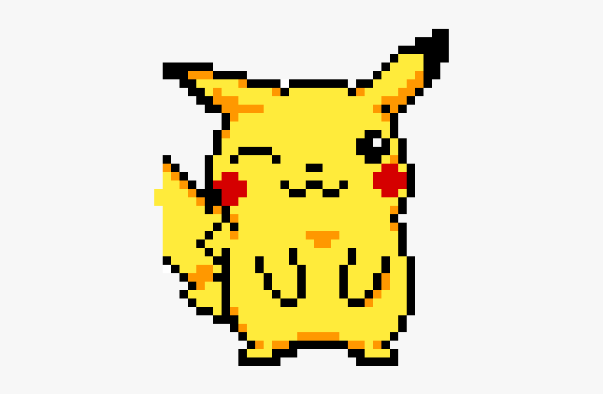 Pixel Art Grid Pikachu, HD Png Download, Free Download