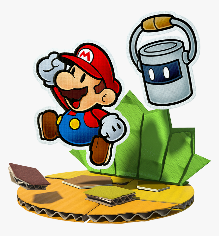 Green Color Splash Png - Huey Paper Mario Color Splash, Transparent Png, Free Download